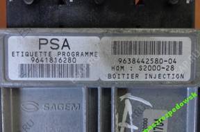 БЛОК УПРАВЛЕНИЯ PEUGEOT 307 9641816280 9638442580-04