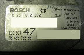 БЛОК УПРАВЛЕНИЯ PEUGEOT 307 9646313280 0281010390 +KOD