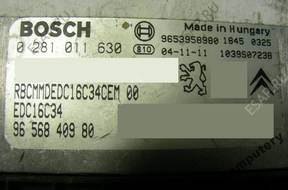 БЛОК УПРАВЛЕНИЯ PEUGEOT 307 9656840980 0281011630 +KOD