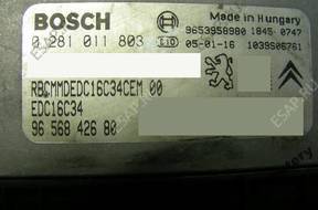 БЛОК УПРАВЛЕНИЯ PEUGEOT 307 9656842680 0281011803 БЕЗ КОДА