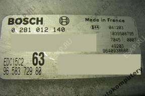 БЛОК УПРАВЛЕНИЯ PEUGEOT 307 9658372980 0281012140 +KOD