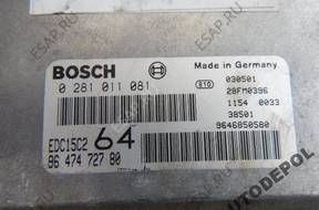 БЛОК УПРАВЛЕНИЯ   PEUGEOT 307 HDI  0281011081