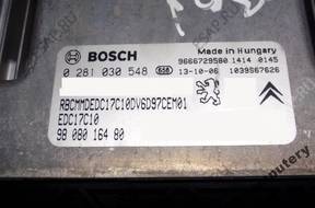 БЛОК УПРАВЛЕНИЯ PEUGEOT 308 1.6HDI 9808016480 0281030548