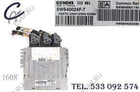 БЛОК УПРАВЛЕНИЯ PEUGEOT 406 2,0 HDI 5WS40024FT 9644302380
