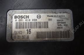 БЛОК УПРАВЛЕНИЯ PEUGEOT 406 2.0 HDI  0281010034