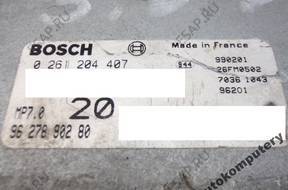 БЛОК УПРАВЛЕНИЯ PEUGEOT 406 3.0 V6 9627890280 0261204407