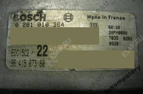 БЛОК УПРАВЛЕНИЯ PEUGEOT 406 9641607380 0281010364 +KOD