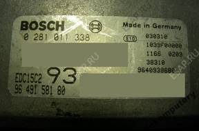 БЛОК УПРАВЛЕНИЯ PEUGEOT 406 9649158180 0281011338 +KOD
