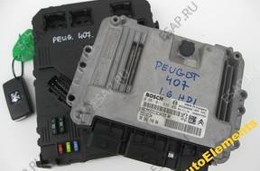 БЛОК УПРАВЛЕНИЯ PEUGEOT 407 1.6 HDI 0281011633 S120104700