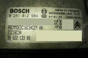 БЛОК УПРАВЛЕНИЯ PEUGEOT 407 9662213380 0281012984 БЕЗ КОДА
