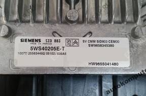 БЛОК УПРАВЛЕНИЯ PEUGEOT 407 sid803 5ws40205et 9658345380