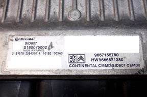БЛОК УПРАВЛЕНИЯ PEUGEOT 508 sid807 s180075002j 9667155780