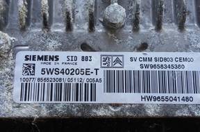 БЛОК УПРАВЛЕНИЯ PEUGEOT , 5WS40205E-T,9658345380