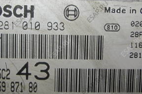 БЛОК УПРАВЛЕНИЯ PEUGEOT 607 2.2 0281010933 9645987180