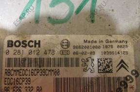 БЛОК УПРАВЛЕНИЯ PEUGEOT 607 2.2 HDI 170 KM 0281012478