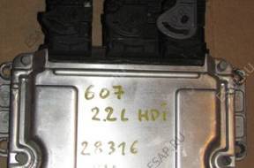 БЛОК УПРАВЛЕНИЯ PEUGEOT 607 2.2 HDI 9646466280 0281010975