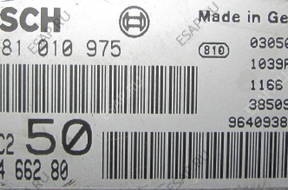 БЛОК УПРАВЛЕНИЯ PEUGEOT 607 2.2 HDI 9646466280 0281010975