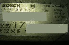 БЛОК УПРАВЛЕНИЯ PEUGEOT 806 9636254580 0281010135 +KOD
