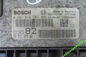 БЛОК УПРАВЛЕНИЯ   PEUGEOT 9653197180 0281010707