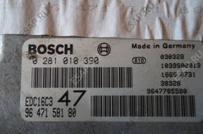 БЛОК УПРАВЛЕНИЯ PEUGEOT BOSCH 0281010390