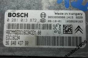 БЛОК УПРАВЛЕНИЯ PEUGEOT BOSCH 9664843780 0281013872