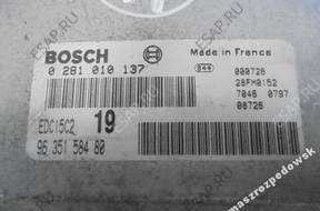 БЛОК УПРАВЛЕНИЯ PEUGEOT CITROEN 0281010137 9635158480