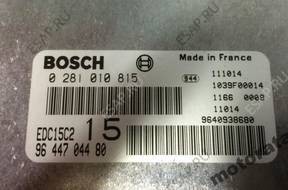 БЛОК УПРАВЛЕНИЯ PEUGEOT CITROEN 0281010815 9644704480