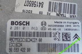 БЛОК УПРАВЛЕНИЯ PEUGEOT CITROEN 0281011863 9659342280