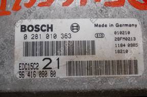 БЛОК УПРАВЛЕНИЯ Peugeot Citroen 2.0 HDI 0281010363