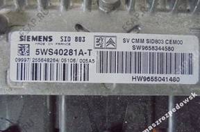 БЛОК УПРАВЛЕНИЯ PEUGEOT CITROEN 5WS40281A-T 9658344580
