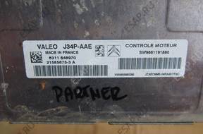 БЛОК УПРАВЛЕНИЯ PEUGEOT PARTNER BERLINGO J34P 9661191880