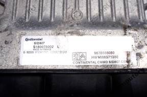 БЛОК УПРАВЛЕНИЯ PEUGEOT sid807 s180075002l 9678686080