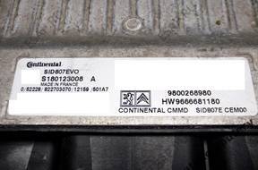 БЛОК УПРАВЛЕНИЯ PEUGEOT sid807evo s180123008a 9666681180