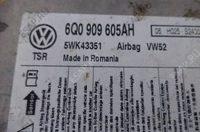 БЛОК УПРАВЛЕНИЯ ПОДУШЕК СЕНСОР AIR BAG POLO GOLF 6Q0