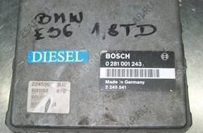 БЛОК УПРАВЛЕНИЯ pokładowy Audi BMW 1,8TD 0281001243