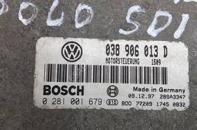 БЛОК УПРАВЛЕНИЯ   Polo 1.9 SDI 038906013D
