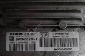 БЛОК УПРАВЛЕНИЯ   PSA  5WS40021F-T 9647202380