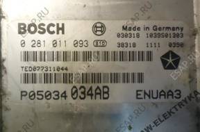 БЛОК УПРАВЛЕНИЯ PT CRUISER 2.2 CRD 0281011093 КОМПЛЕКТ IMO