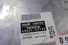 БЛОК УПРАВЛЕНИЯ RAV4 00-05 2.0 d4d    89661-41780