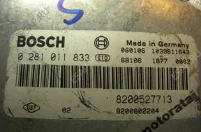 БЛОК УПРАВЛЕНИЯ RENAULT 0281011833 8200527713 2.2 DCI