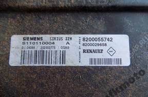 БЛОК УПРАВЛЕНИЯ RENAULT 1,6 16V S110110004A 8200055742
