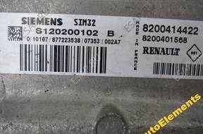БЛОК УПРАВЛЕНИЯ RENAULT 1.2 16V S120200102 B 8200414422