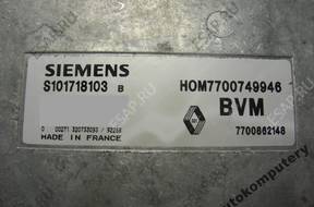 БЛОК УПРАВЛЕНИЯ RENAULT 1.4 7700749946 s101718103b БЕЗ КОДА