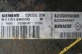 БЛОК УПРАВЛЕНИЯ RENAULT 1.6 16V S110138000 8200059086
