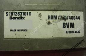 БЛОК УПРАВЛЕНИЯ RENAULT 1.8 7700746044 s101263101d БЕЗ КОДА