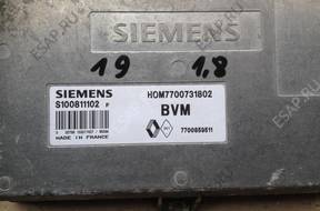 БЛОК УПРАВЛЕНИЯ RENAULT 19 1.8   HOM7700731802