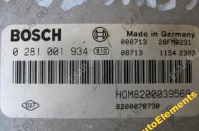 БЛОК УПРАВЛЕНИЯ RENAULT 1.9 DCI 0281001934  BSI KLIP