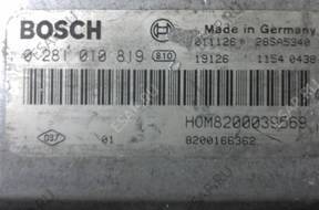 БЛОК УПРАВЛЕНИЯ RENAULT 1.9 DCI 0281010819 8200039569