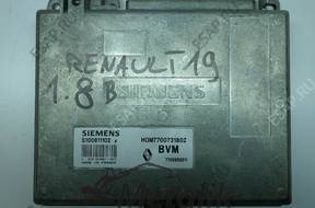БЛОК УПРАВЛЕНИЯ RENAULT 19 R 1.8 HOM7700731802