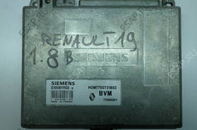БЛОК УПРАВЛЕНИЯ RENAULT 19 R 1.8 HOM7700731802